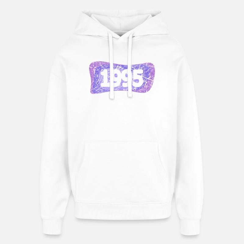 1995 - Sweat à capuche unisexe Stanley/Stella Oversized - blanc