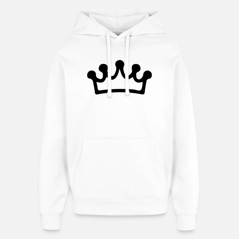 Symbolisme de la couronne - Sweat à capuche unisexe Stanley/Stella Oversized - blanc