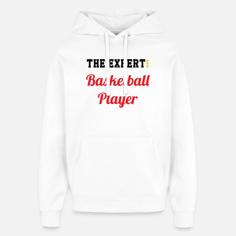 L'Expert du Basket - Sweat à capuche unisexe Stanley/Stella Oversized - blanc