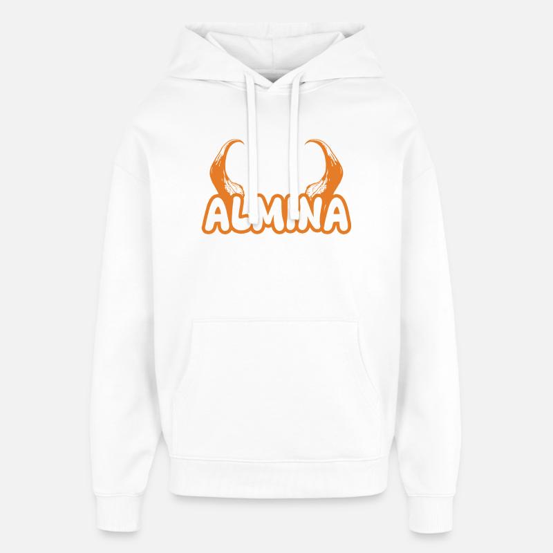 Almina Almina - Sweat à capuche unisexe Stanley/Stella Oversized - blanc