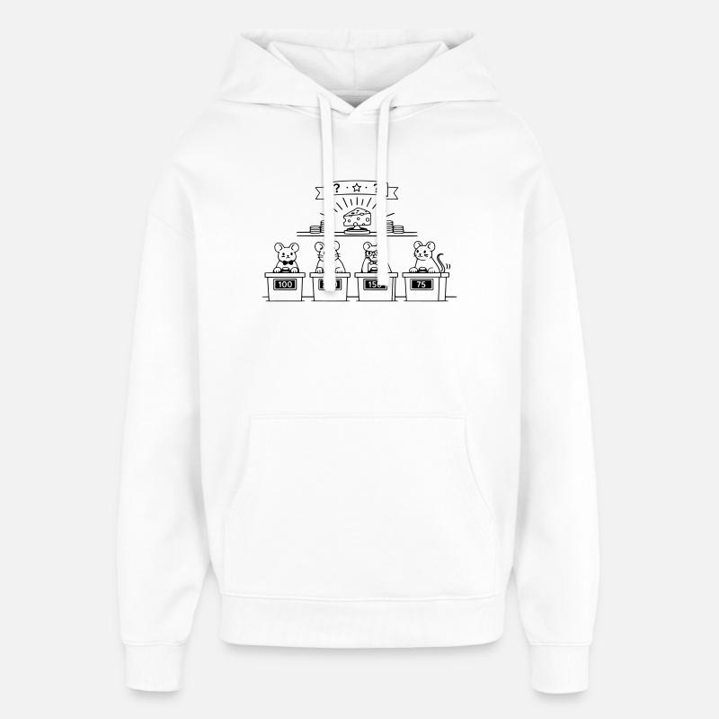 MICE Show Quiz - Sweat à capuche unisexe Stanley/Stella Oversized - blanc