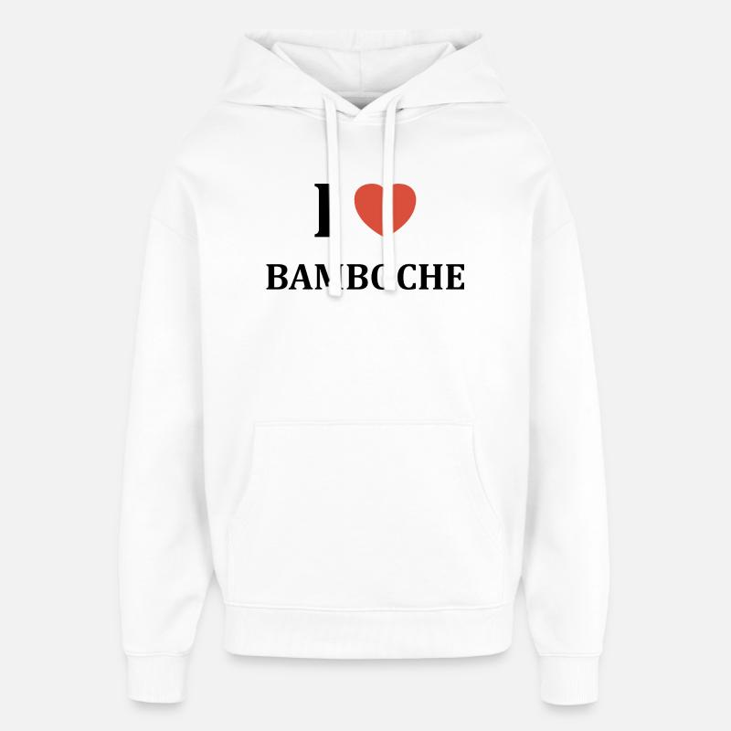 Bamboche - Sweat à capuche unisexe Stanley/Stella Oversized - blanc
