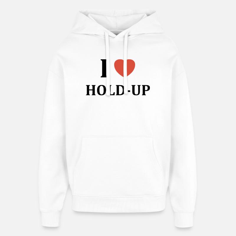 Hold up - Sweat à capuche unisexe Stanley/Stella Oversized - blanc