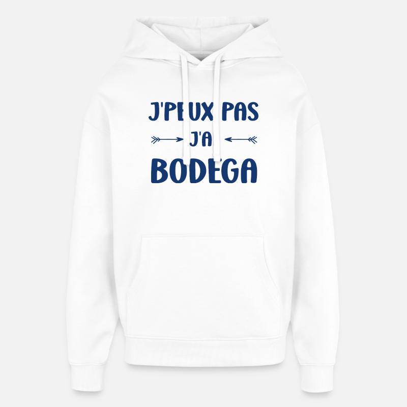 J'peux pas j'ai Bodéga - Sweat à capuche unisexe Stanley/Stella Oversized - blanc