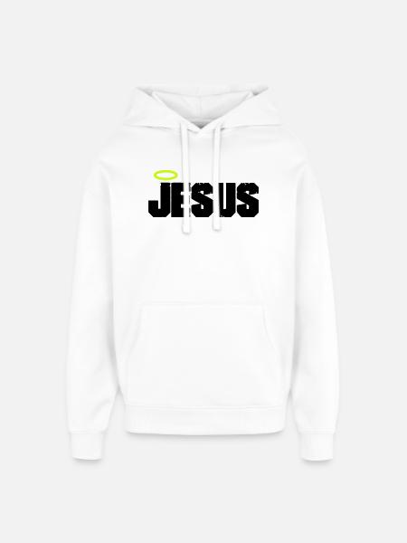 Mon Dieu - Sweat à capuche unisexe Stanley/Stella Oversized - blanc