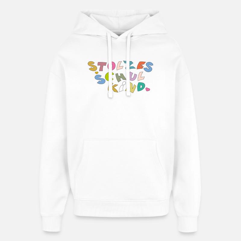 Fier écolier - Sweat à capuche unisexe Stanley/Stella Oversized - blanc