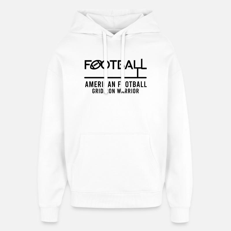 Conception du Guerrier du Football américain - Sweat à capuche unisexe Stanley/Stella Oversized - blanc