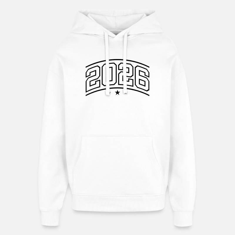 Élément 2026 - Sweat à capuche unisexe Stanley/Stella Oversized - blanc