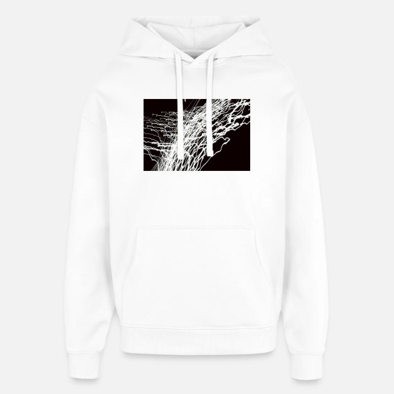 Lichtspiele 1 - Sweat à capuche unisexe Stanley/Stella Oversized - blanc