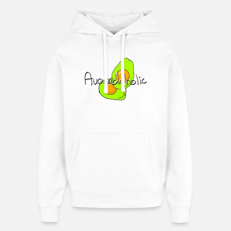 Avocat accro à l’avocat - Sweat à capuche unisexe Stanley/Stella Oversized - blanc