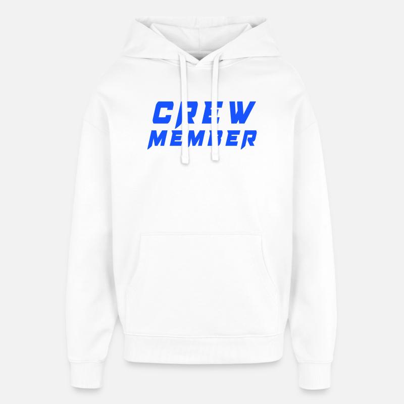 Membre d’équipage - Sweat à capuche unisexe Stanley/Stella Oversized - blanc