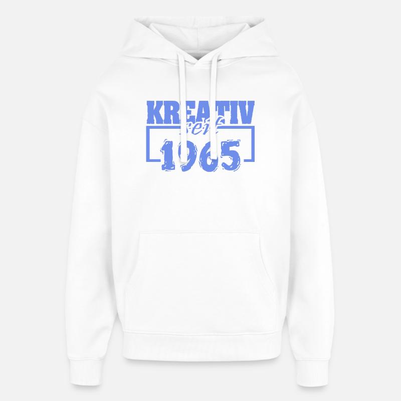 1965 - Sweat à capuche unisexe Stanley/Stella Oversized - blanc