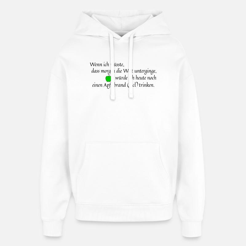 Si je le savais - Sweat à capuche unisexe Stanley/Stella Oversized - blanc