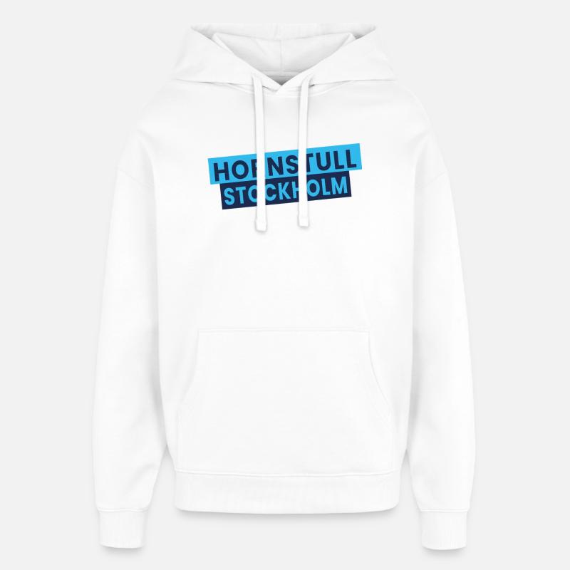 Blocs néon Hornstull Stockholm - Sweat à capuche unisexe Stanley/Stella Oversized - blanc