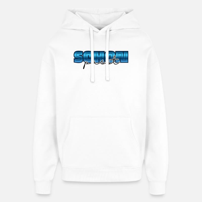 Ça va, d’accord - Sweat à capuche unisexe Stanley/Stella Oversized - blanc