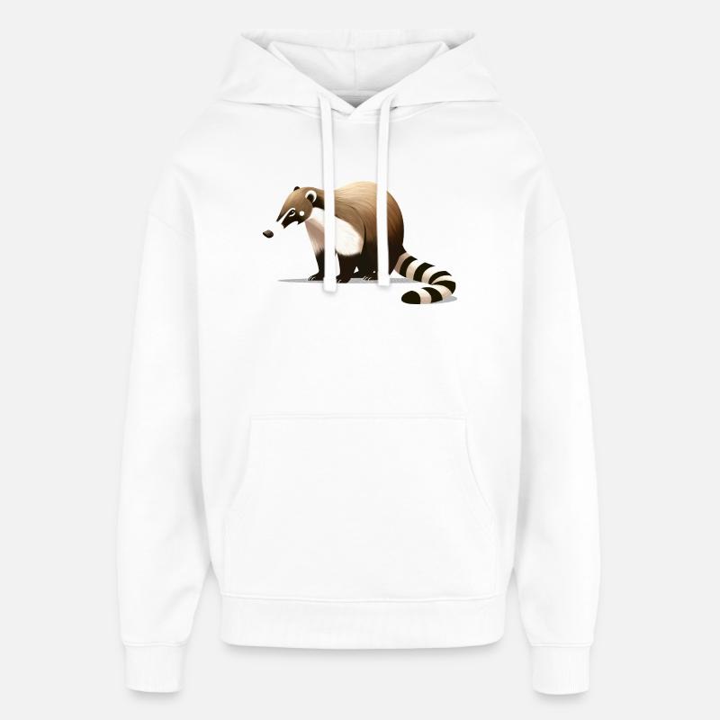Coati - Sweat à capuche unisexe Stanley/Stella Oversized - blanc