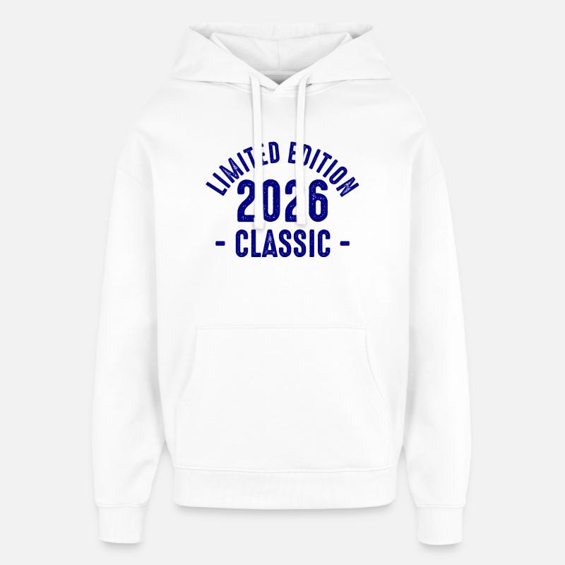 Faute de frappe classique limitée 2026 - Sweat à capuche unisexe Stanley/Stella Oversized - blanc