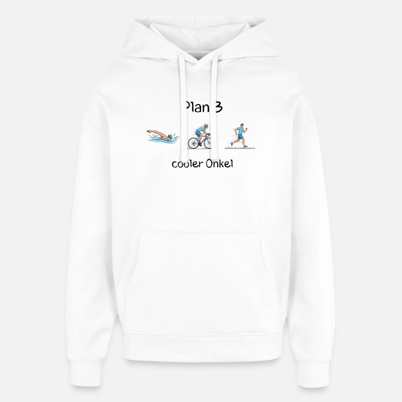 Oncle cool - Sweat à capuche unisexe Stanley/Stella Oversized - blanc