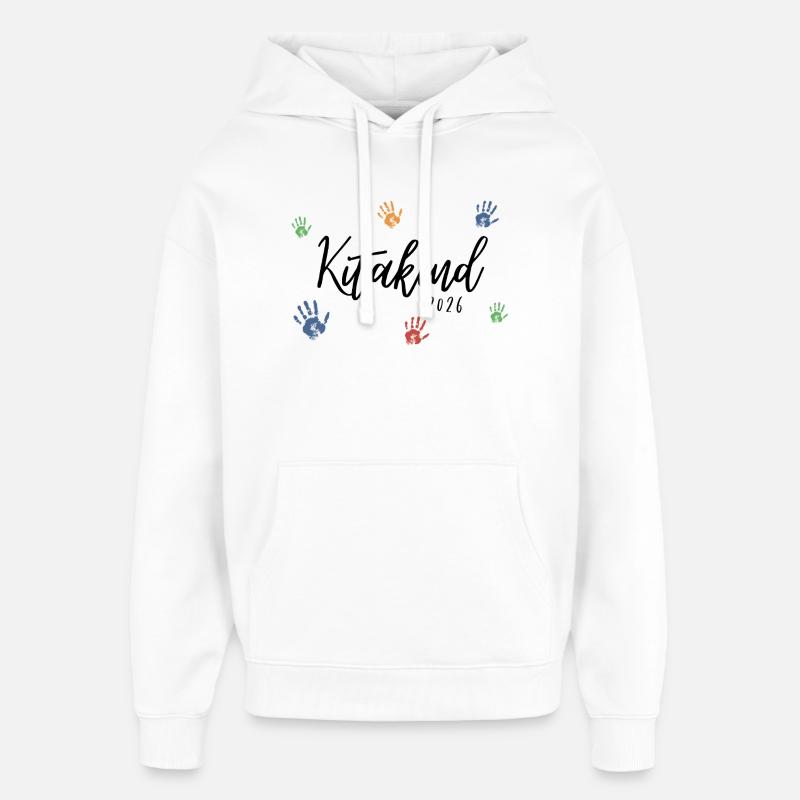 Kitakind 2026 - Sweat à capuche unisexe Stanley/Stella Oversized - blanc