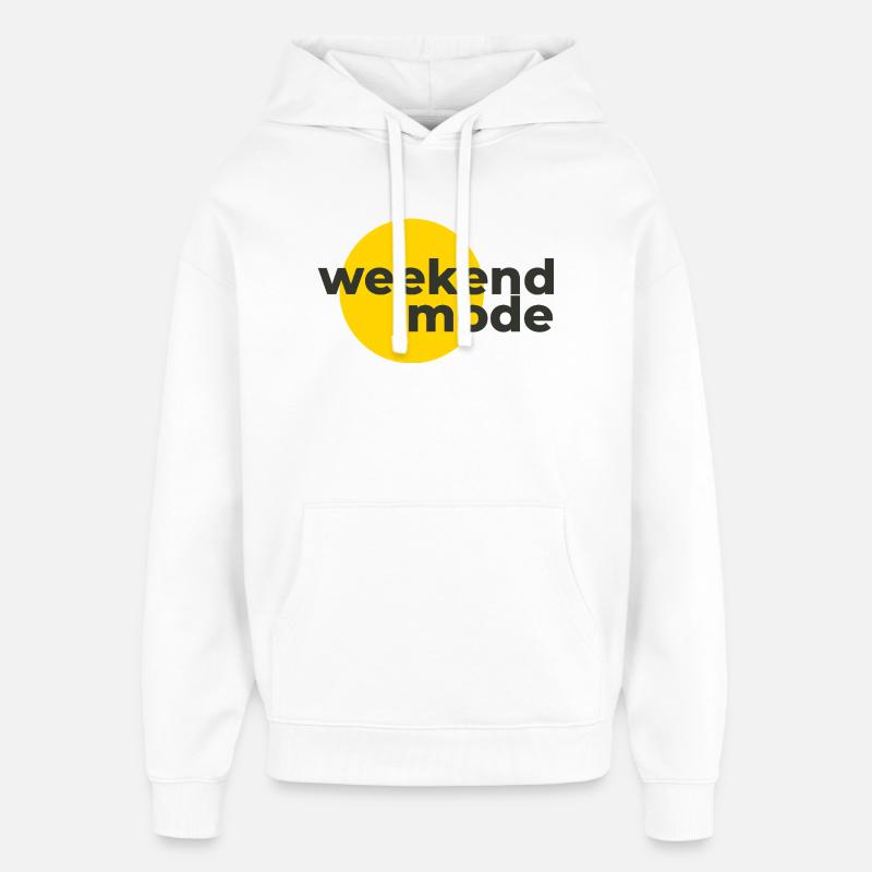 Mode week-end - Sweat à capuche unisexe Stanley/Stella Oversized - blanc