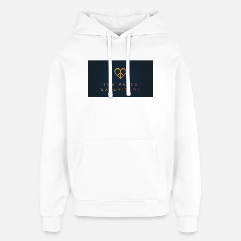 L’Expérience de la Paix - Sweat à capuche unisexe Stanley/Stella Oversized - blanc