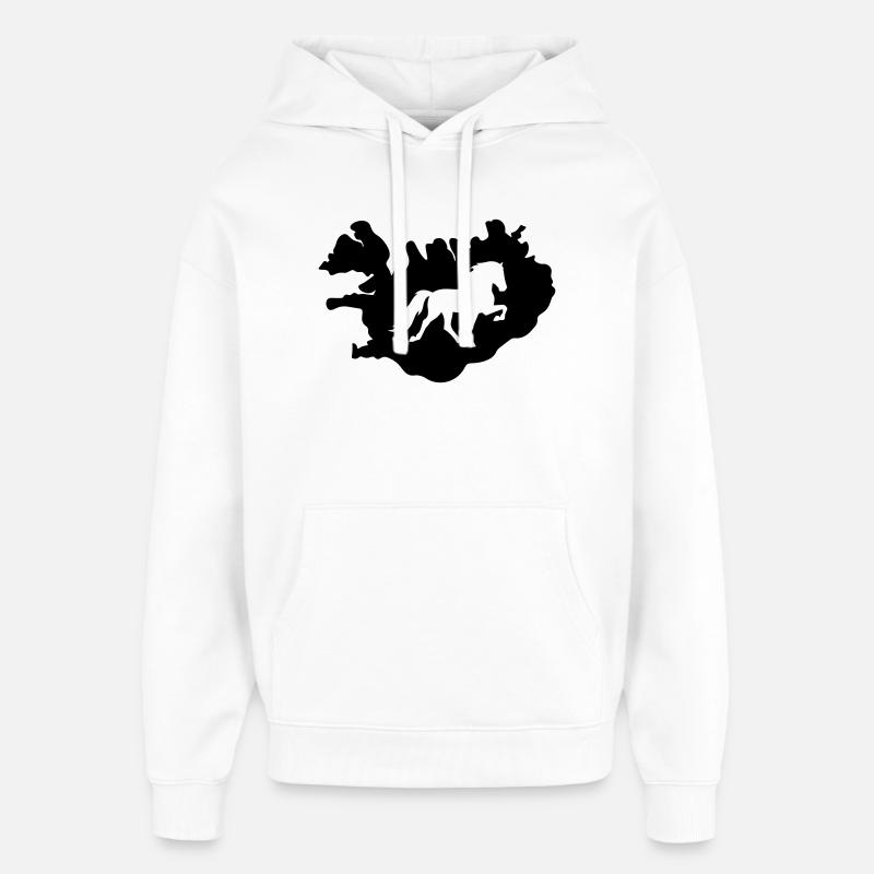 Île de Tölter - Sweat à capuche unisexe Stanley/Stella Oversized - blanc