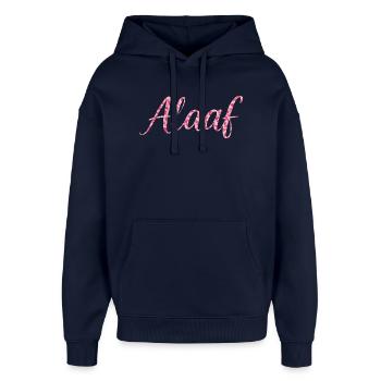Idée de costume pour le carnaval de Cologne pour la chemise Alaaf - Sweat à capuche unisexe Stanley/Stella Oversized - marine - Devant - AI Model Female 172 light (172cm) & AI Model Male 185 light (185cm)