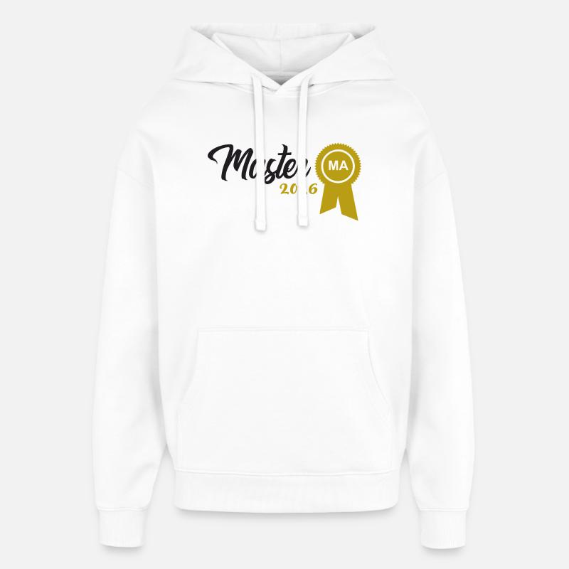 Master 2026 Diplôme - Sweat à capuche unisexe Stanley/Stella Oversized - blanc