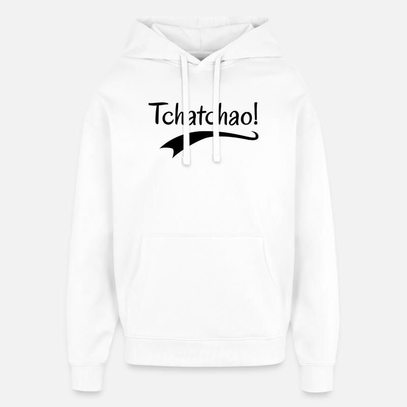 Tchatchao  - Sweat à capuche unisexe Stanley/Stella Oversized - blanc