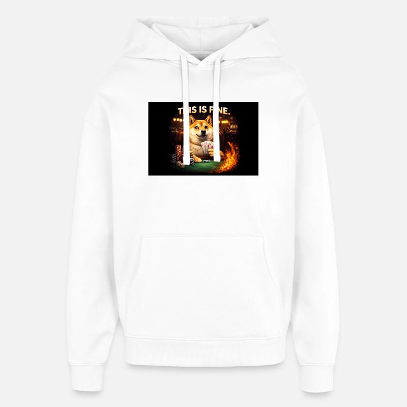 Ça me va - Sweat à capuche unisexe Stanley/Stella Oversized - blanc