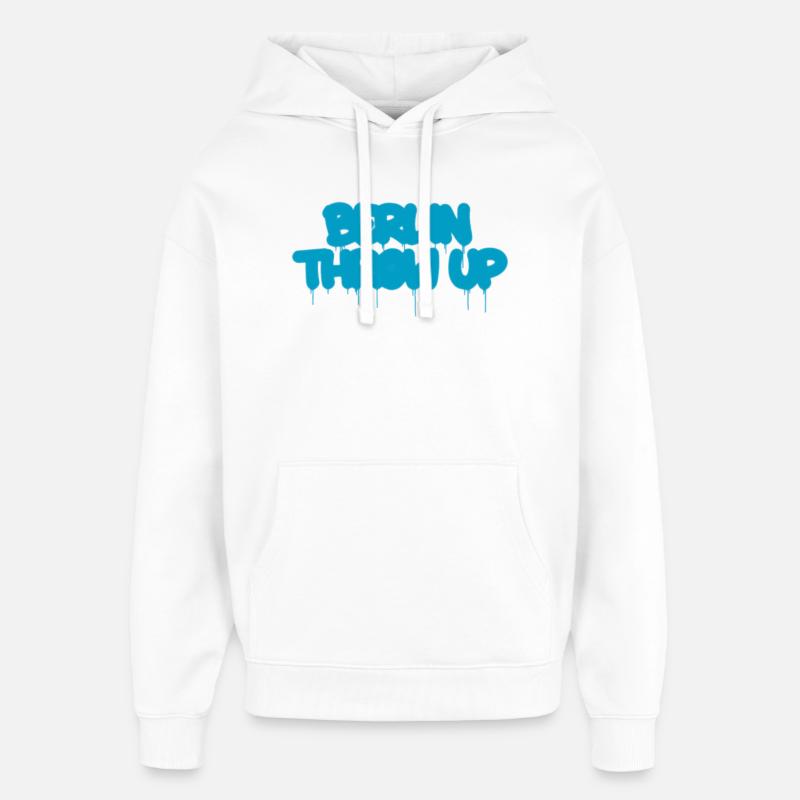 Voimi de Berlin - Sweat à capuche unisexe Stanley/Stella Oversized - blanc