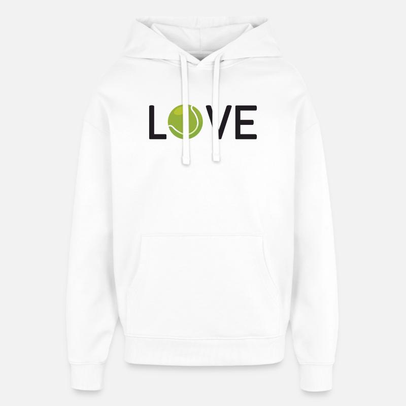 Amateur de tennis - Sweat à capuche unisexe Stanley/Stella Oversized - blanc