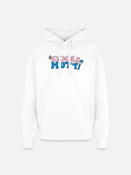 Coole Mutti - Oversized Unisex Hoodie von Stanley/Stella - Weiß