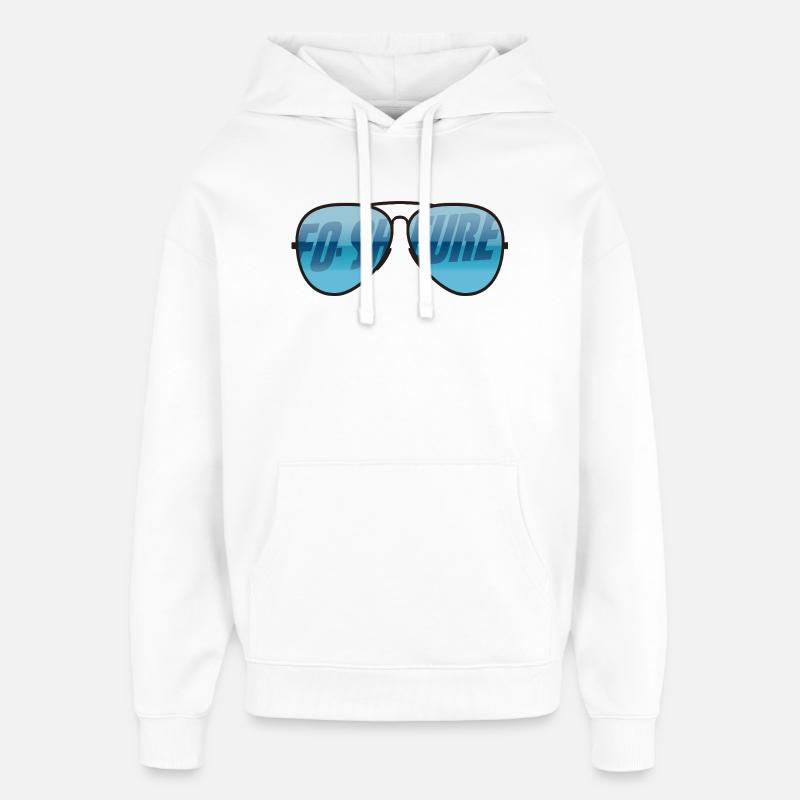 FO-SHEURE - Sweat à capuche unisexe Stanley/Stella Oversized - blanc