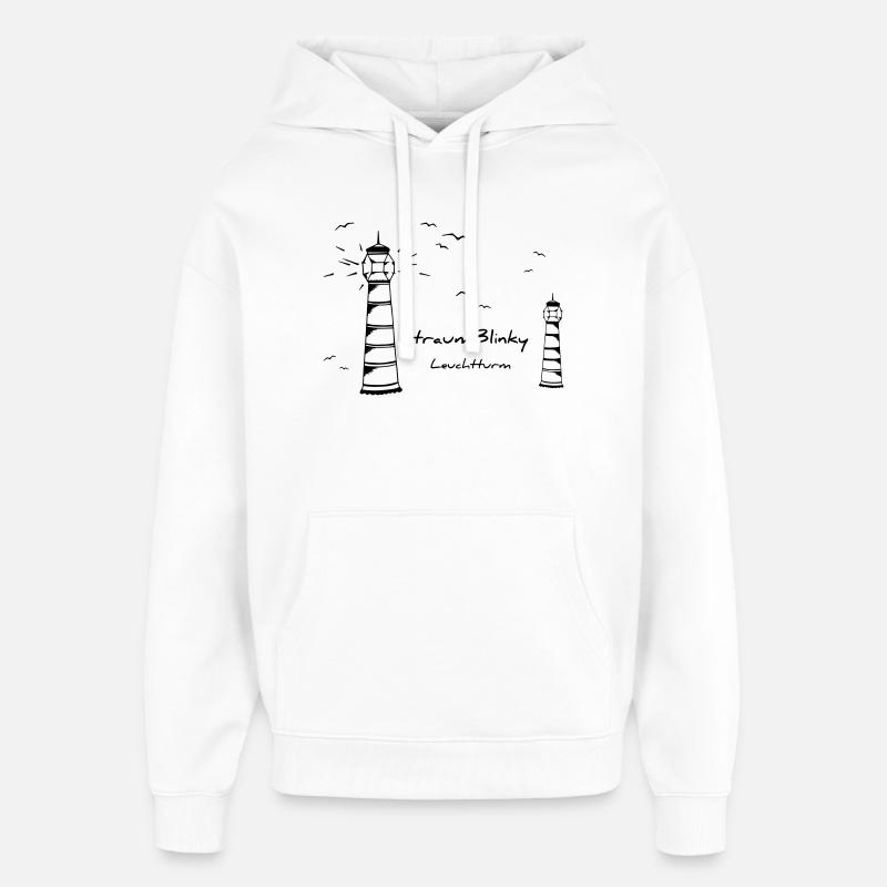 traumBlinky Leuchtturm - par heavenlygoods - Sweat à capuche unisexe Stanley/Stella Oversized - blanc