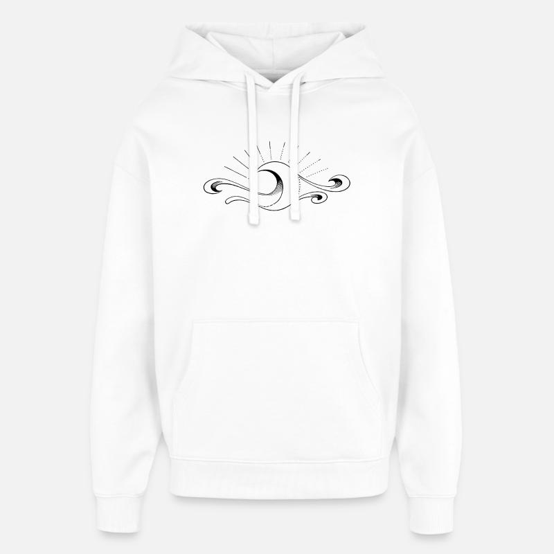 Supernova II - Sweat à capuche unisexe Stanley/Stella Oversized - blanc