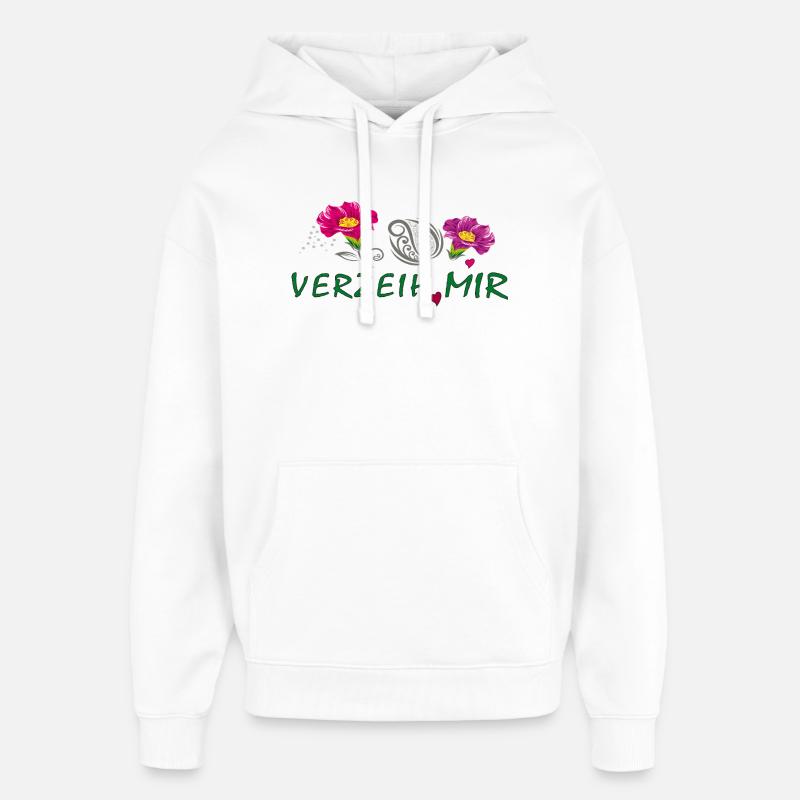 Pardonne-moi - Sweat à capuche unisexe Stanley/Stella Oversized - blanc