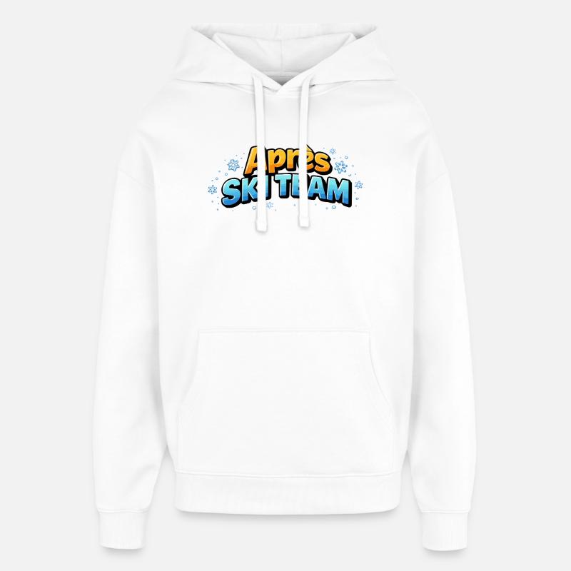 L’équipe de ski APRrès - Sweat à capuche unisexe Stanley/Stella Oversized - blanc