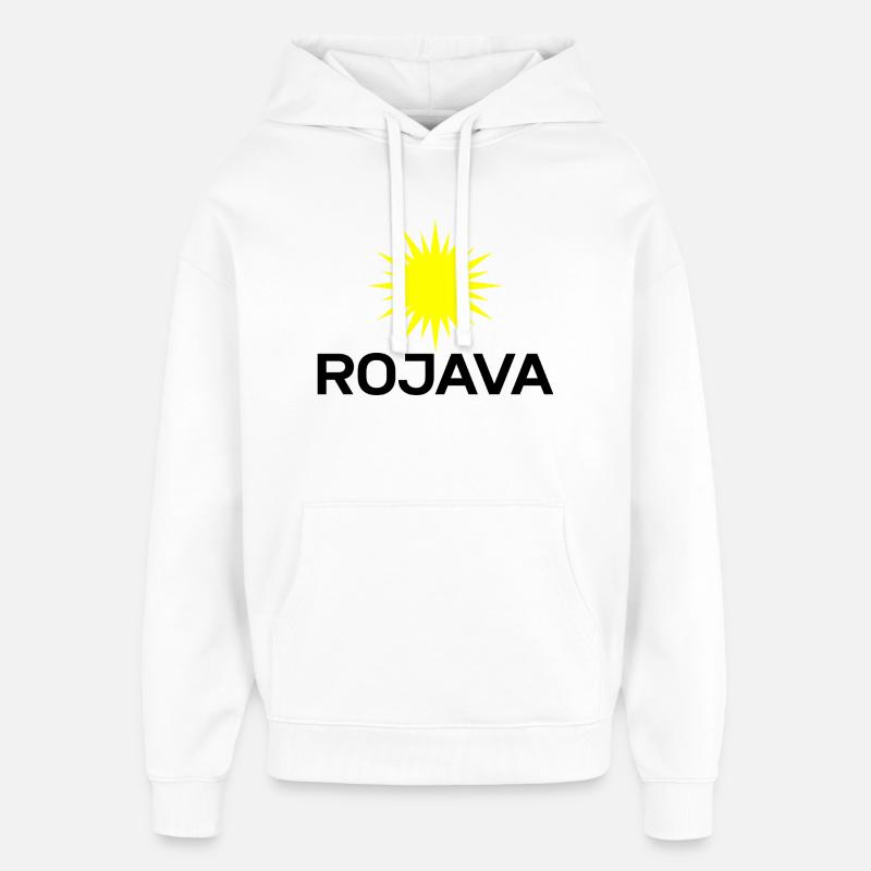 Rojava - Oversized Unisex Hoodie von Stanley/Stella - Weiß