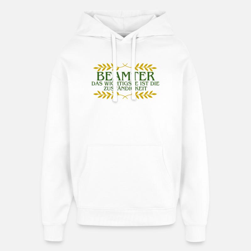 Fonctionnaire : Responsabilités - Sweat à capuche unisexe Stanley/Stella Oversized - blanc