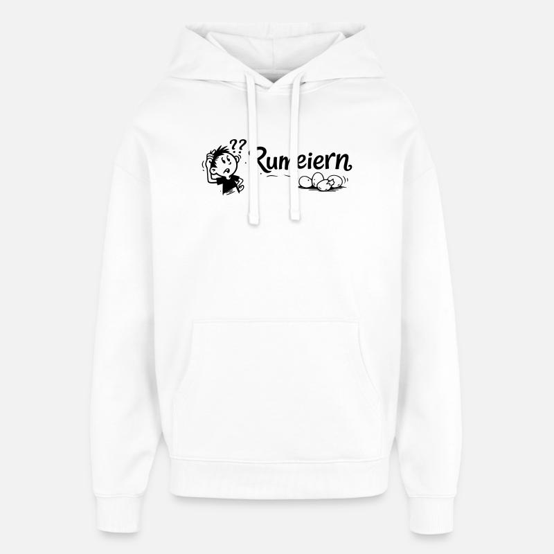 Grondement - Sweat à capuche unisexe Stanley/Stella Oversized - blanc