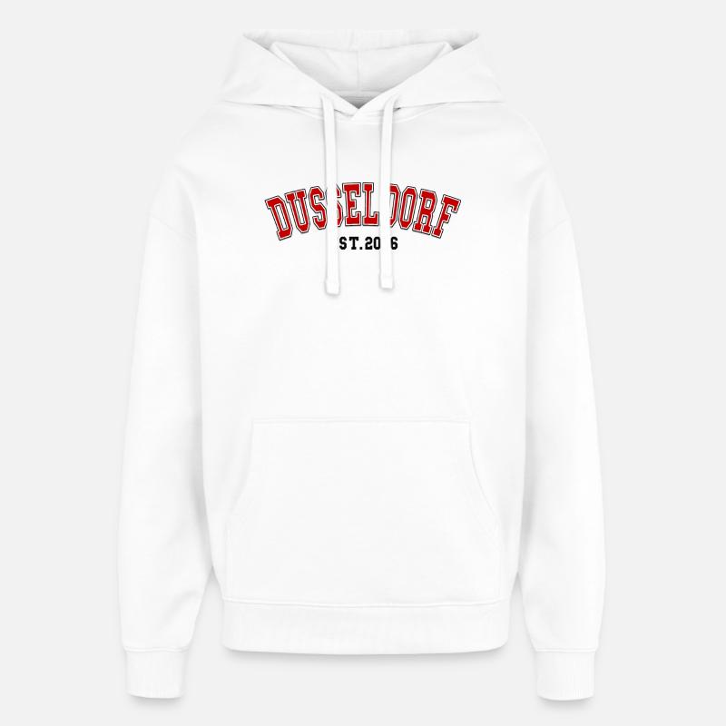 Düsseldorf Est. 2006 - Oversized Unisex Hoodie von Stanley/Stella - Weiß