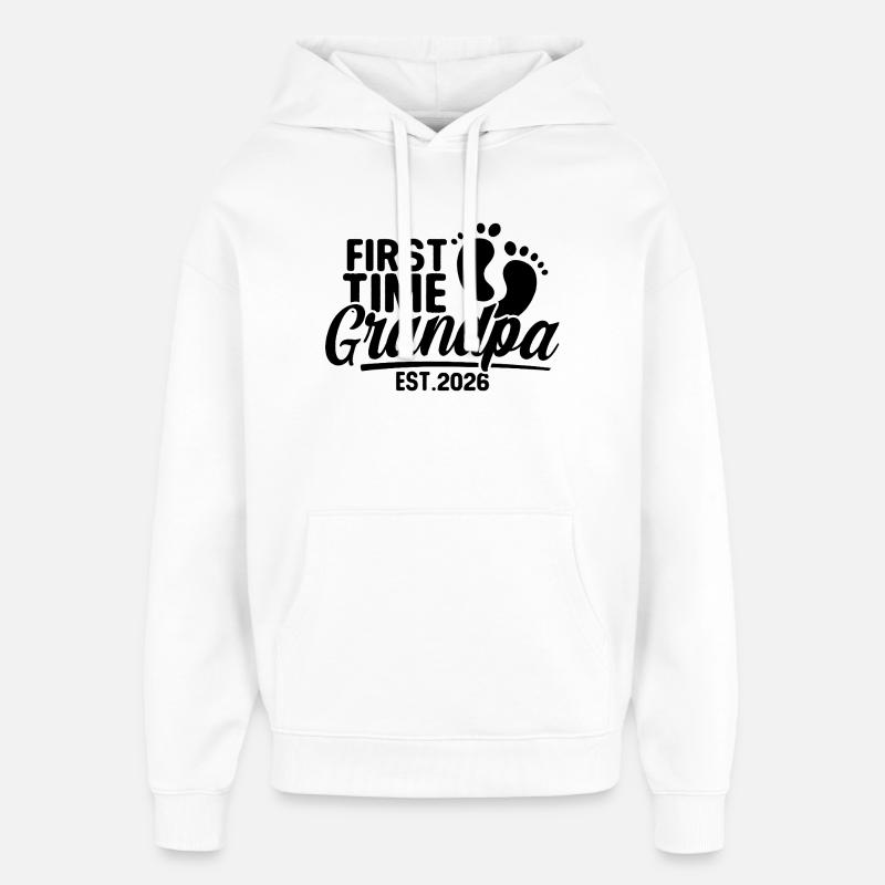 Opa 2026 - Stolzer Opa - Geschenkidee - Oversized Unisex Hoodie von Stanley/Stella - Weiß