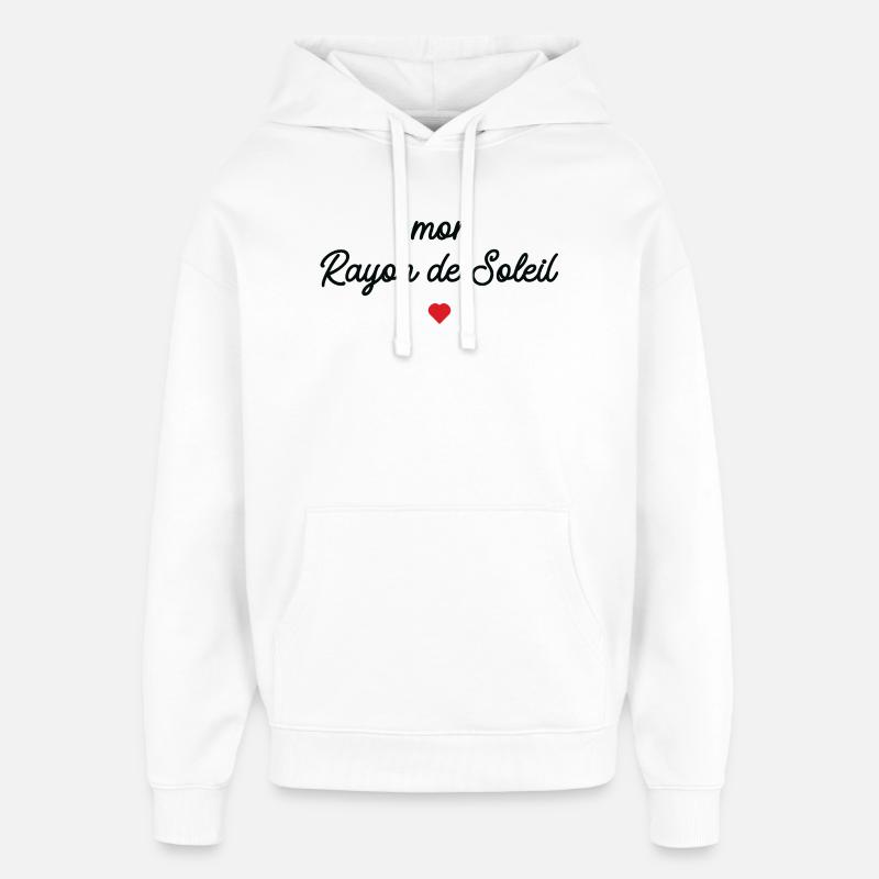 Mon Rayon de Soleil - Sweat à capuche unisexe Stanley/Stella Oversized - blanc