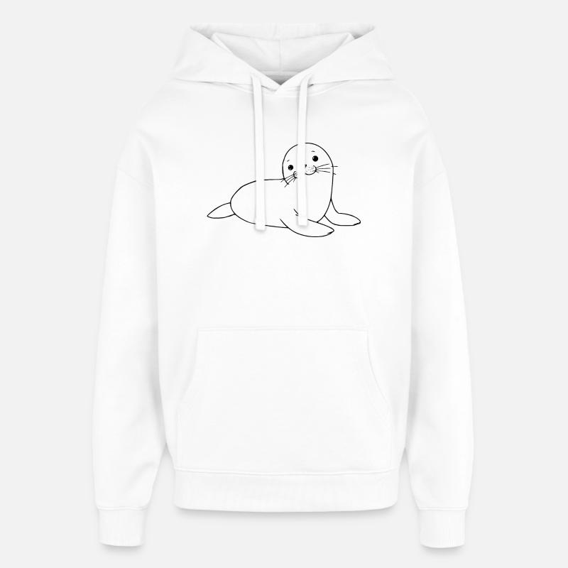 Scellage scellant scellement - Sweat à capuche unisexe Stanley/Stella Oversized - blanc