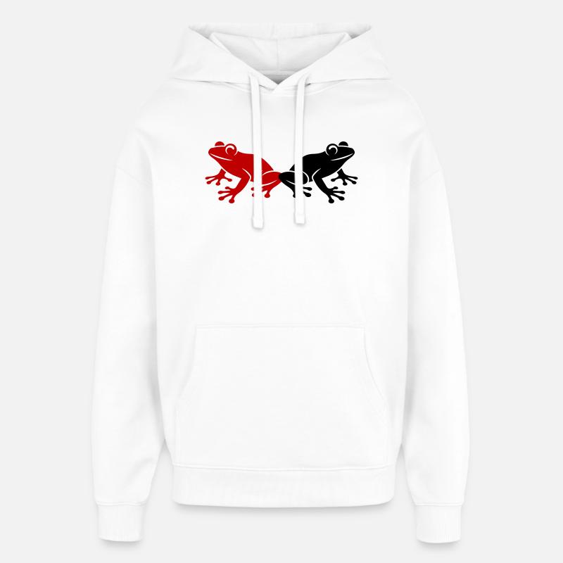 Frog Toad - Oversized Unisex Hoodie by Stanley/Stella - white