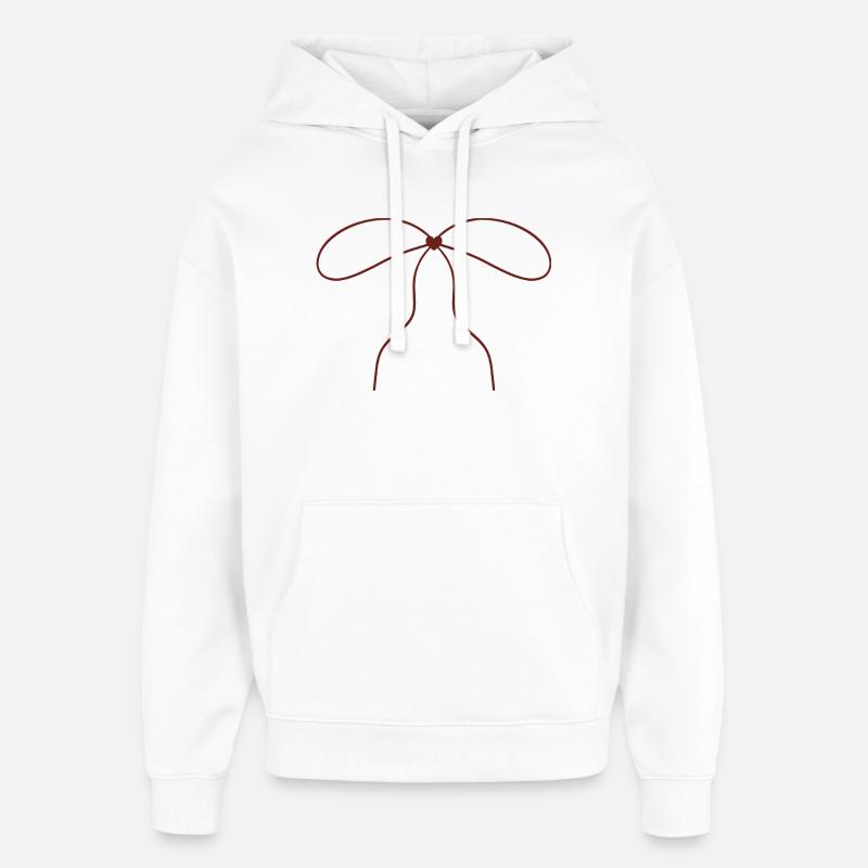 Art continu de lignes de proue - Sweat à capuche unisexe Stanley/Stella Oversized - blanc