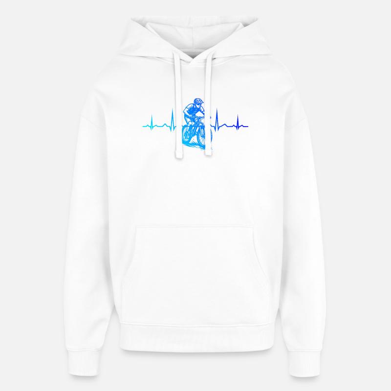 Une inspiration cool pour le VTT - Sweat à capuche unisexe Stanley/Stella Oversized - blanc