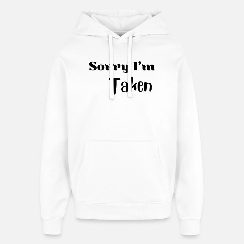 Chemise drôle d’amour de la Saint-Valentin - Sweat à capuche unisexe Stanley/Stella Oversized - blanc