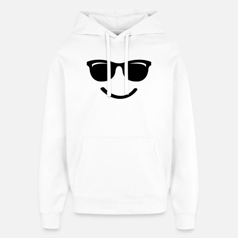 Sourire - Sweat à capuche unisexe Stanley/Stella Oversized - blanc